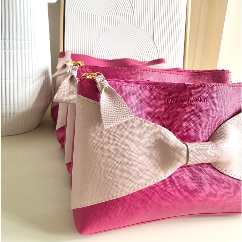 Elizabeth Arden Set of 4 four Matching clutches makeup bags small purse pink - Picture 11 of 14